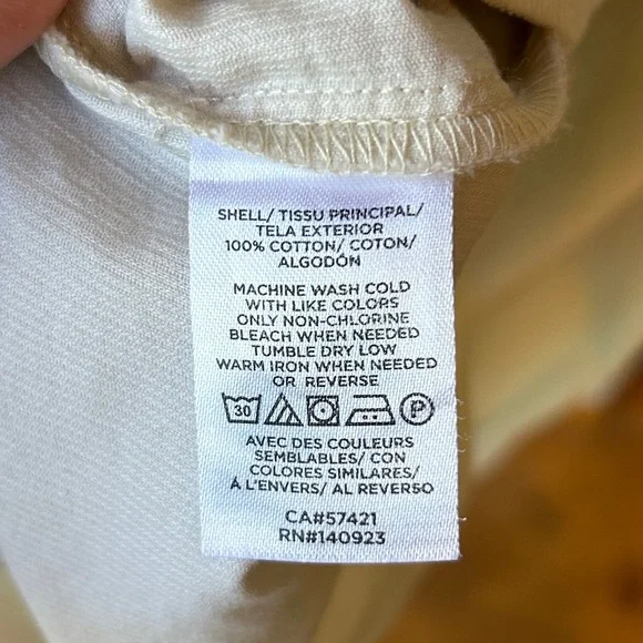 Lightweight Corduroy Peplum button down top by Loft - Picture 6 of 7